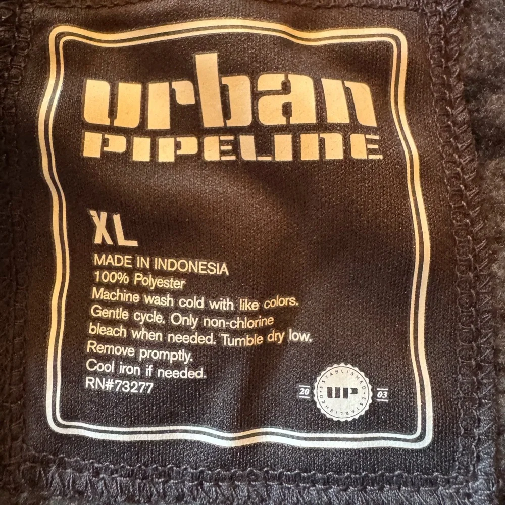 Urban Pipeline New Men’s Sz XL 2/4 Zip‎ Gray Black Aztec Design Pullover Sweater